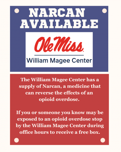 Narcan is available at the William Magee Center